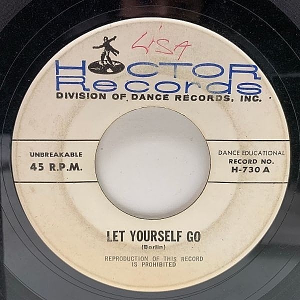 レコードメイン画像：【NJカルト・レーベルからの珍盤】USプレス 7インチ UNKNOWN / Let Yourself Go (Hoctor) Benny Goodman, Irving Berlin カバー 試聴