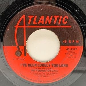 レコード画像：YOUNG RASCALS / I've Been Lonely Too Long