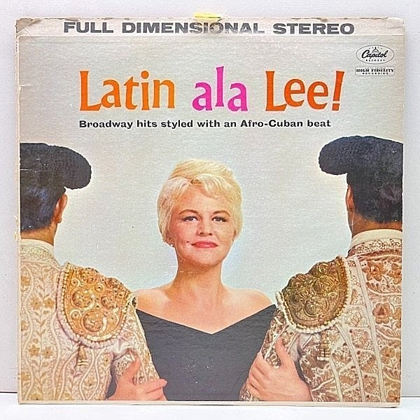 レコードメイン画像：USオリジナル 初版 左Logo 虹リム USオリジナル PEGGY LEE Latin Ala Lee! (Capitol ST 1290) w/ Jack Marshall 米 初回プレス PLAY良好！