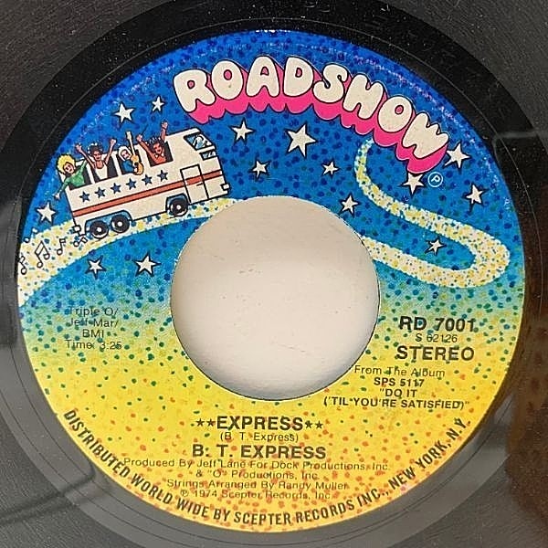 レコードメイン画像：【傑作モノレール・ファンクチューン】7インチ USオリジナル B.T. EXPRESS Express ('74 Roadshow) Disco Mix収録 45RPM.