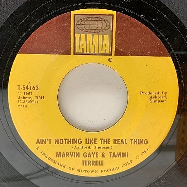 レコードメイン画像：美盤!! 7インチ USオリジナル MARVIN GAYE & TAMMI TERRELL Ain't Nothing Like The Real Thing ('68 Tamla) MAIN SOURCE サンプリングネタ