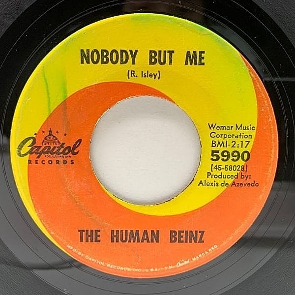 レコードメイン画像：【ノーザン・ソウル・クラシック】USオリジナル 7インチ HUMAN BEINZ Nobody But Me ('67 RCA Victor) ガレージ・サイケ 45RPM.
