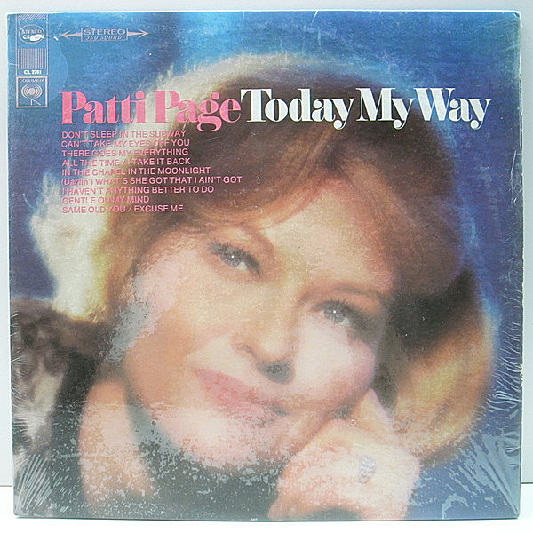 レコードメイン画像：シュリンク良好品!! 初版 白抜き 2eyeラベル USオリジナル PATTI PAGE Today My Way (Columbia CS 9561)