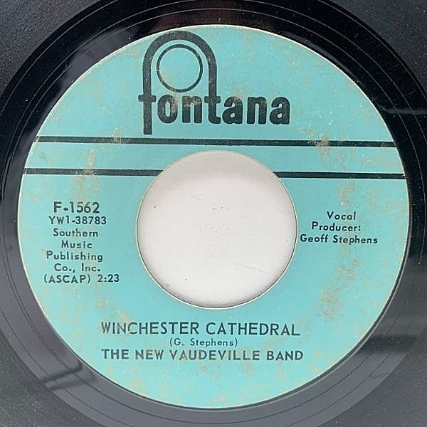 レコードメイン画像：USオリジナル 7インチ NEW VAUDEVILLE BAND Winchester Cathedral ('66 Fontana) ウィンチェスターの鐘 ／ 英国レトロ・ポップ 45RPM.