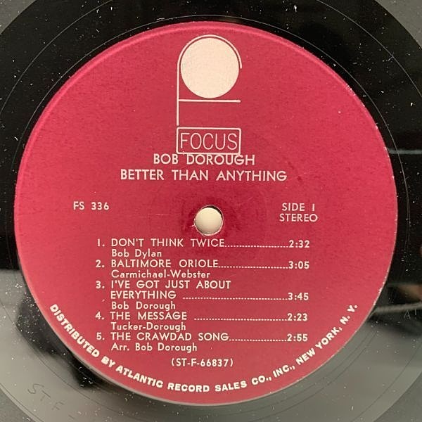 BOB DOROUGH / Just About Everything (LP) / Focus | WAXPEND BOB DOROUGH / Just About Everything (LP) / Focus | WAXPEND