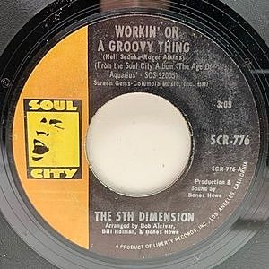 レコード画像：5TH DIMENSION / Workin' On A Groovy Thing