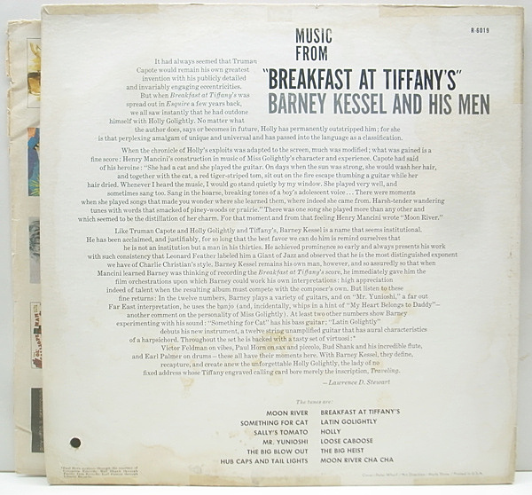 barney kessel breakfast at tiffany's