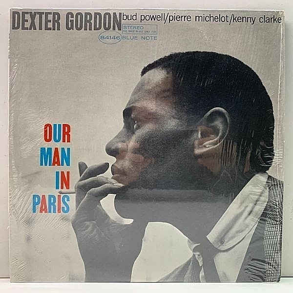 レコードメイン画像：【シュリンク極美品】VAN刻印 米プレス DEXTER GORDON Our Man In Paris (Blue Note BST 84146) US Early 70s 音符 BUD POWELLとの再開