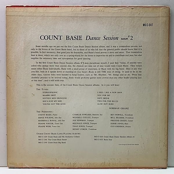 COUNT BASIE / Dance Session Album #2 (LP) / Clef | WAXPEND