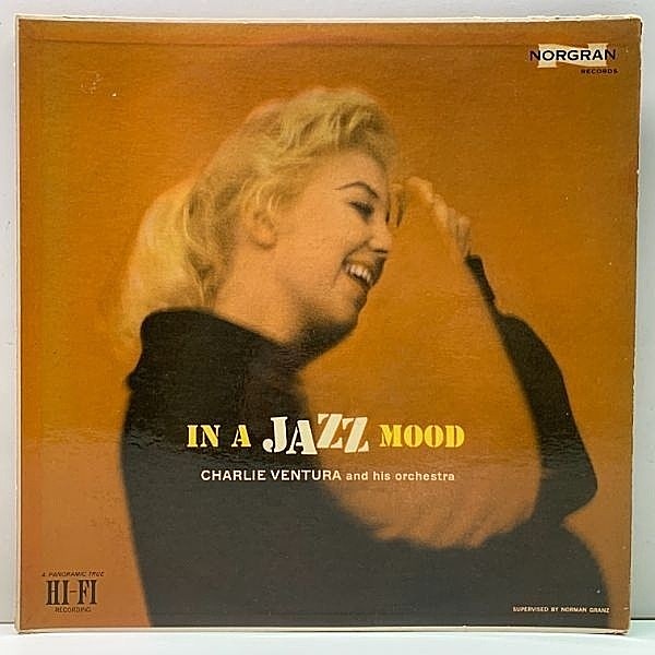 レコードメイン画像：USオリジナル CHARLIE VENTURA In A Jazz Mood ('55 Norgran MG N 1073) コーティング 深溝 MONO ヴェンチュラ絶頂期のセッション