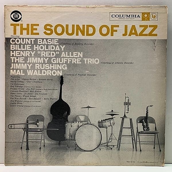 レコードメイン画像：【Billie Holiday With Mal Waldron】MONO 米オリジナル 6eye 深溝『The Sound Of Jazz』w/ Lester Young, Coleman Hawkins, Ben Webster
