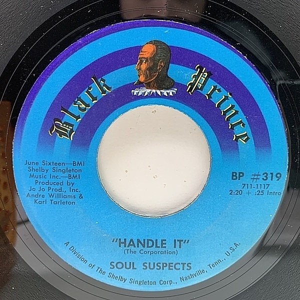 レコードメイン画像：入手難!! 7オンリー USオリジナル SOUL SUSPECTS Handle It / Funky Drop ('69 Black Prince) RARE, GREAT NORTHERN funk 45