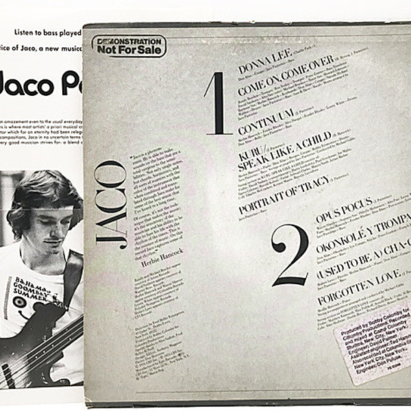 JACO PASTORIUS / Same (LP) / Epic | WAXPEND RECORDS