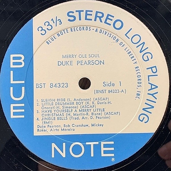 Duke Pearson Merry Ole Soul USオリジナル盤レコード DUKE PEARSON - Duke Pearson - Merry Ole Soul LP (Blue Note