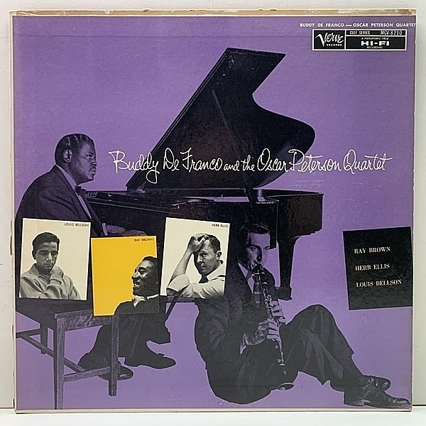 レコードメイン画像：良好盤!! MONO 1stトランペッター 深溝 USオリジナル BUDDY DeFRANCO And The OSCAR PETERSON QUARTET ('58 Verve MG V-8210) ※ラベル難