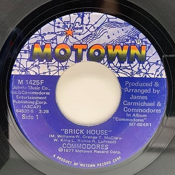 レコードメイン画像：【サンプリング・ソース定番曲】USオリジナル 7インチ COMMODORES Brick House ('77 Motown) LOST BOYZ／Get Up ネタ 45RPM.