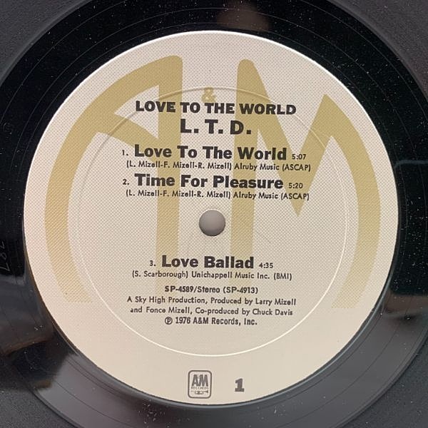L.T.D. / Love To The World (LP) / A&M | WAXPEND RECORDS