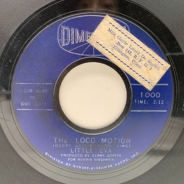 レコードメイン画像：【ガールズ・ポップ・クラシック】USオリジナル 7インチ LITTLE EVA The Loco-Motion ('62 Dimension) OLDIES 名曲 リトル・エヴァ 45RPM.
