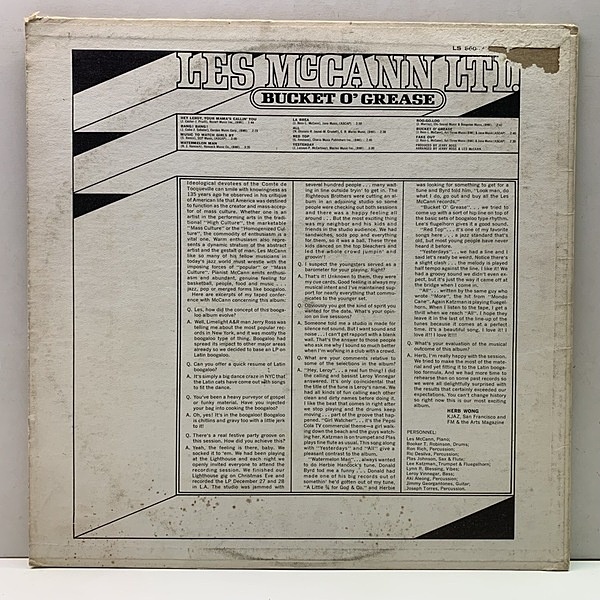 BUCKET O'GREASE レス・マッキャン LES McCANN LTD. 250px-Bucket_O'_Grease.jpg
