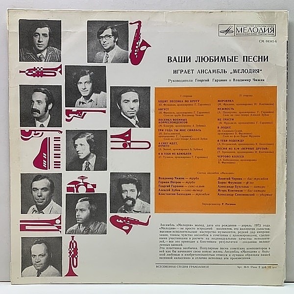 GEORGY GARANYAN / Your Favorite Songs (LP) / Melodiya