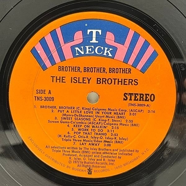 ISLEY BROTHERS / Brother, Brother, Brother (LP) / T-Neck