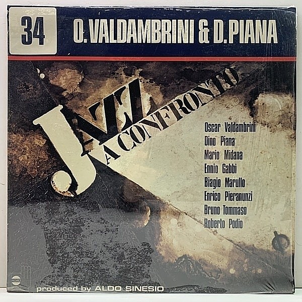 レコードメイン画像：シュリンク美品!! 伊オリジナル OSCAR VALDAMBRINI & DINO PIANA Jazz A Confronto 34 ('76 Horo) イタリア ITALY JAZZ