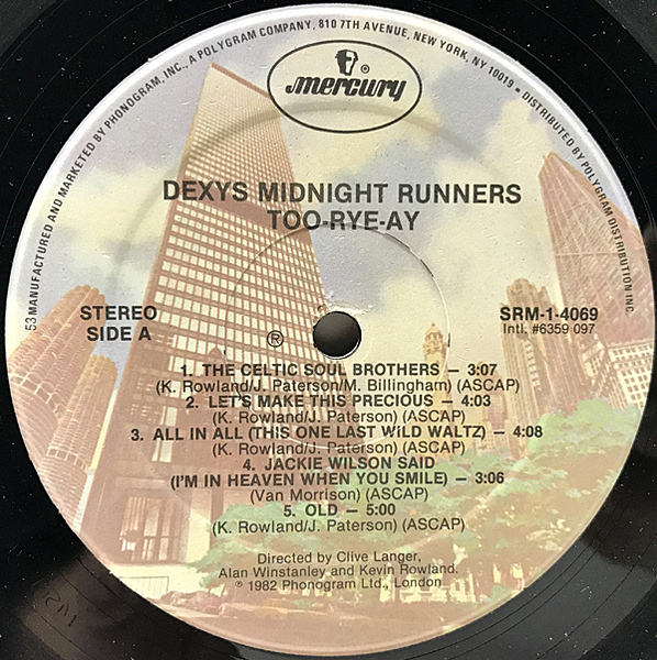 KEVIN ROWLAND / DEXYS MIDNIGHT RUNNERS / Too-Rye-Ay (LP
