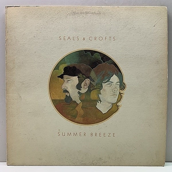 レコードメイン画像：初版 マト1 オリーヴ・緑ラベル USオリジナル SEALS & CROFTS Summer Breeze ('72 Warner) テクスチャード・ゲートフォールド仕様
