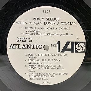 PERCY SLEDGE / When A Man Loves A Woman (LP) / Atlantic
