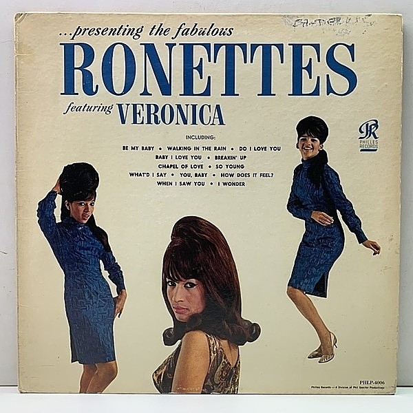 レコードメイン画像：MONO US初期プレス THE RONETTES Presenting The Fabulous Ronettes Featuring Veronica ('64 Philles) ロネッツ PHIL SPECTOR 米 モノラル