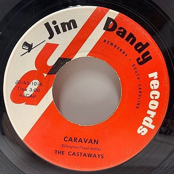 レコードメイン画像：レア！名曲 Caravan のロックでスウィンギーな最高カヴァー 試聴 USオンリー マイナー盤 CASTAWAYS (Jim Dandy) 7インチ 45RPM.