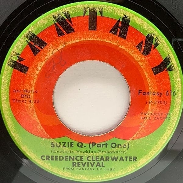 レコードメイン画像：USオリジナル 7インチ CREEDENCE CLEARWATER REVIVAL Suzie Q. ('68 Fantasy) スージーQ 米盤 CCR 45RPM.