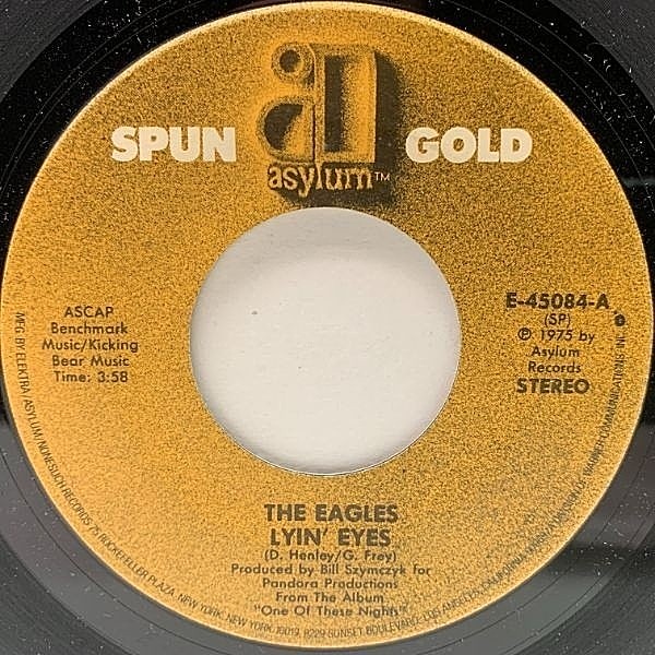 レコードメイン画像：USプレス 7インチ EAGLES Lyin' Eyes / Take It To The Limit (Asylum) イーグルス 呪われた夜 45RPM.