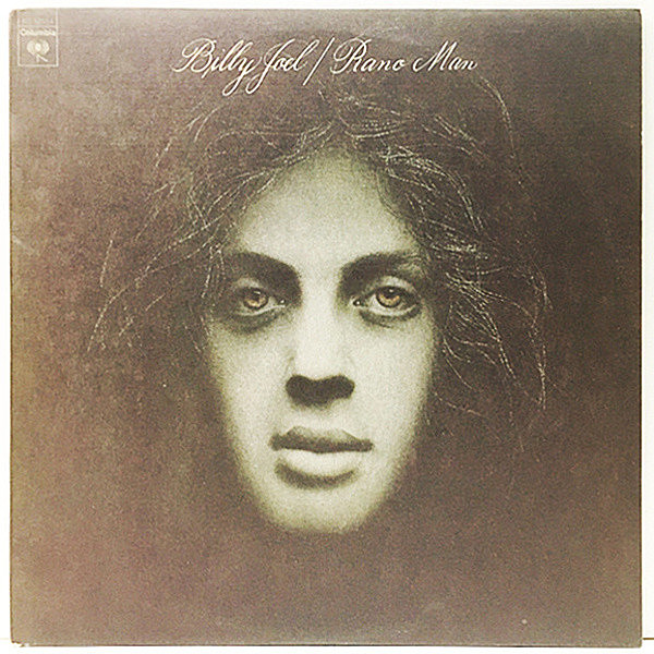 レコードメイン画像： レアな美品【プロモ・2Aマト】初版 KC規格 USオリジナル BILLY JOEL Piano Man ('73 Columbia) ざら紙ジャケ 専用インナー完品 Promo Copy