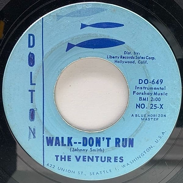 レコードメイン画像：	 USオリジナル 7インチ VENTURES Walk -- Don't Run / The McCoy ('60 Dolton) ベンチャーズ 名曲 急がば廻れ 45RPM.
