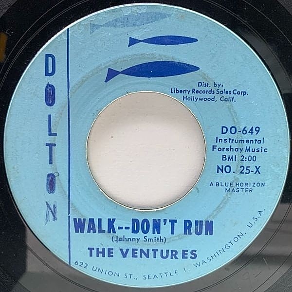 レコードメイン画像：	 USオリジナル 7インチ VENTURES Walk -- Don't Run / The McCoy ('60 Dolton) ベンチャーズ 名曲 急がば廻れ 45RPM.