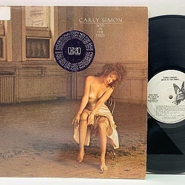 レコードメイン画像：白プロモ USオリジナル CARLY SIMON Boys In The Trees ('78 Elektra) 男の子のように MICHAEL McDONALDと共作の名曲 You Belong To Me