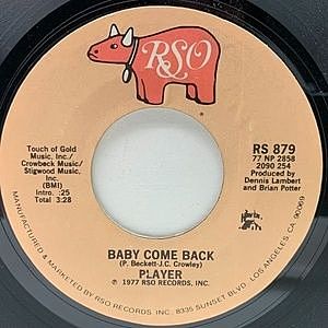 レコード画像：PLAYER / Baby Come Back