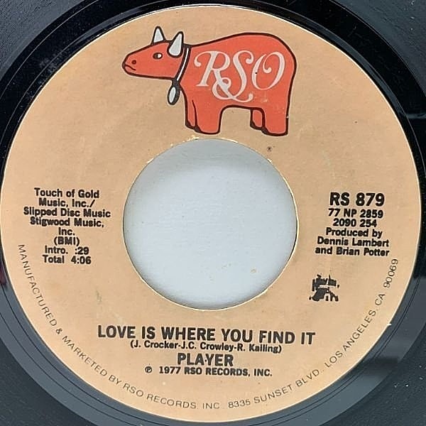 PLAYER / Baby Come Back (7) / RSO | WAXPEND RECORDS