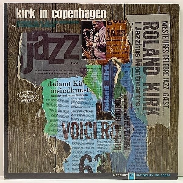 レコードメイン画像：レアな美品!! MONO 深溝 USオリジナル ROLAND KIRK In Copenhagen ('64 Mercury) w/ Tete Montoliu, Niels Henning Orsted 米 初回モノラル