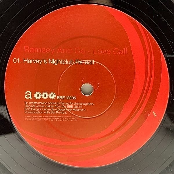 レコードメイン画像：アナログ RAMSEY & COMPANY [ AND CO. ] Love Call 12インチ DJ HARVEY RE-EDIT 完璧な仕上がり