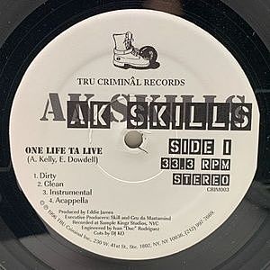 レコード画像：AK SKILLS / One Life Ta Live / East Ta West
