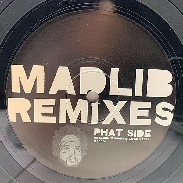 レコードメイン画像：マッドリブ全面監修!! 美品 Unofficialオンリー MADLIB Madlib Remixes (No Label) リミックス〜再構築