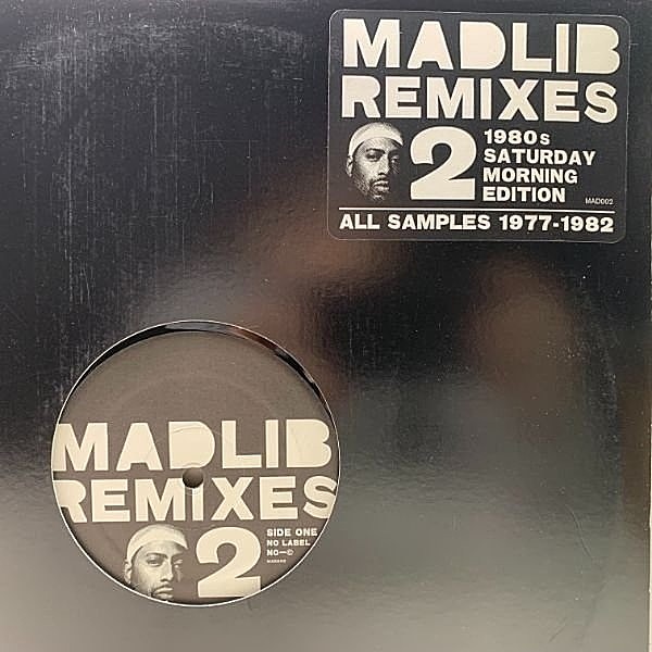 レコードメイン画像：マッドリブ全面監修!! 2LP 美品 Unofficialオンリー MADLIB Madlib Remixes 2 - 1980s Saturday Morning Editionリミックス〜再構築