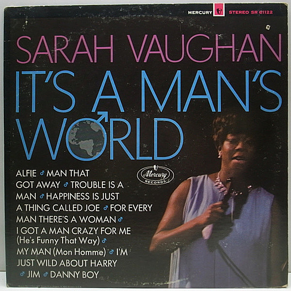 レコードメイン画像：美盤 '67 Mercury 両溝 Orig. SARAH VAUGHAN It's A Man's World