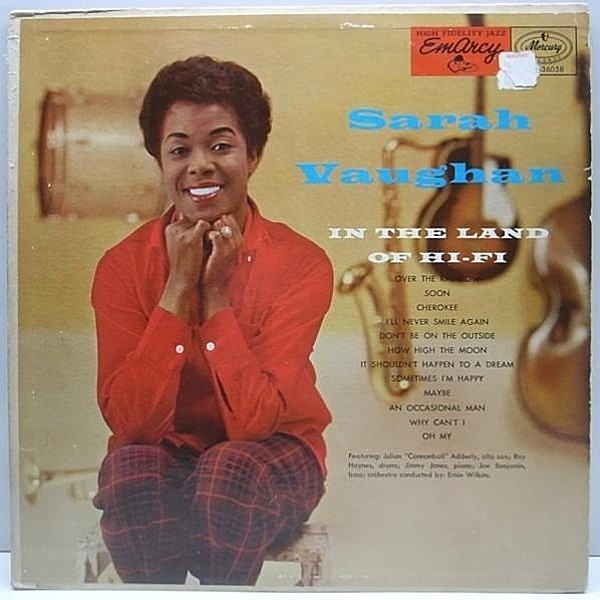 レコードメイン画像：美盤 小ドラ 両溝MONO Orig SARAH VAUGHAN In The Land Of Hi Fi