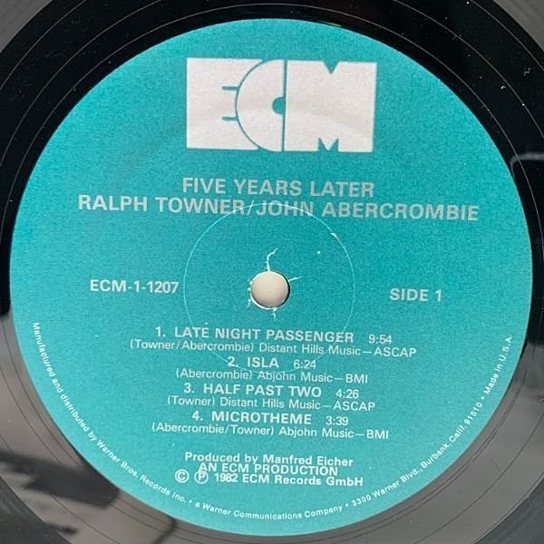 RALPH TOWNER / JOHN ABERCROMBIE / Five Years Later (LP
