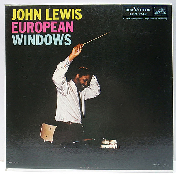 レコードメイン画像：美品 MONO 初回ニッパー 銀文字 深溝 USオリジナル JOHN LEWIS European Windows ('58 RCA) フル・オーケストラとの実験的アルバム！