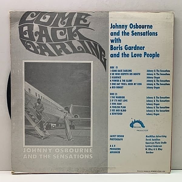 JOHNNY OSBOURNE / Come Back Darling (LP) / Techniques
