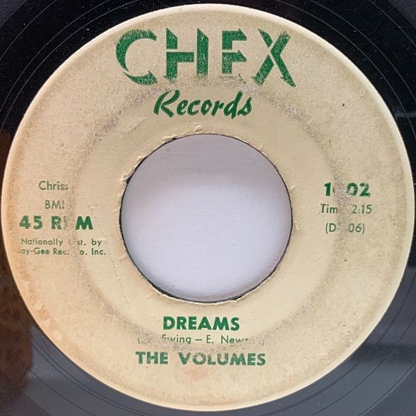 VOLUMES / I Love You / Dreams (7) / Chex | WAXPEND RECORDS